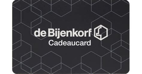 bijenkorf gift card.